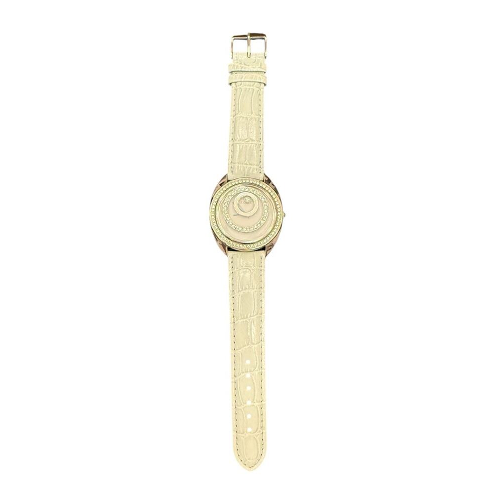 NWOT Lure Light Blue Silver Rhinestones Circles Wristwatch Women’s Watch